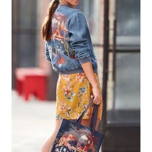 ⬇️ $280 | NWT Yucca Denim Bomber Jacket. Large